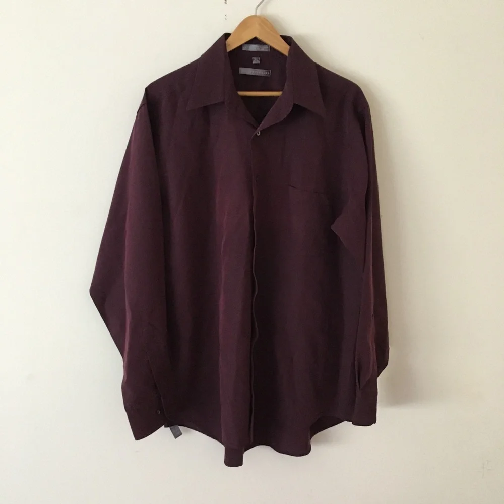 Geoffrey Beene Men's Rich Burgundy Shirt